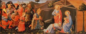 Adoracja Trzech Króli, ok. 1433-4 (tempera jajeczna na drewnie)